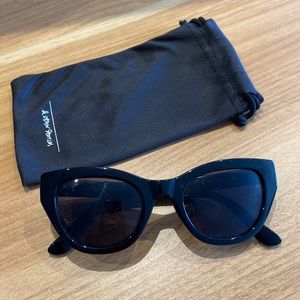 & Other Stories black sunglasses with bag. Contemporary/ trendy / no longer sold